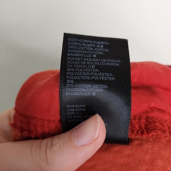 BDG Urban Outfitters Orange/Red Corduroy Straight Leg Pants 26 - Picture 8 of 8